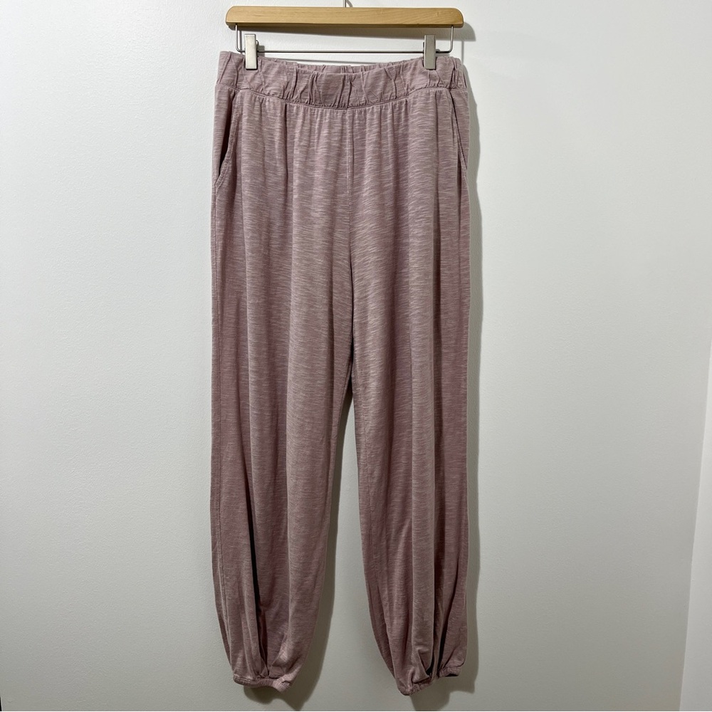 Garnet Hill Quiet Luxury Elevated Casual Pull On Comfy Lounge Joggers [size L] - Picture 2 of 10